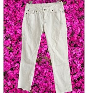 Lucky Brand size 24 white straight leg
